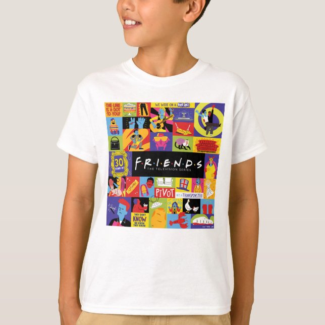 Iconic FRIENDS™ Mönster T Shirt (Framsida)
