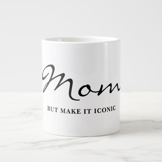 Iconic Fun Witty Cool Mom Coffee Mug Jumbo Mugg (Framsidan)