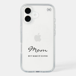 Iconic Fun Witty Cool Mom Minimalist iPhone Case