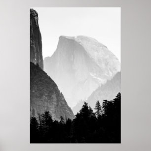 Iconic halv dal för kupolstenansikte   Yosemite Poster