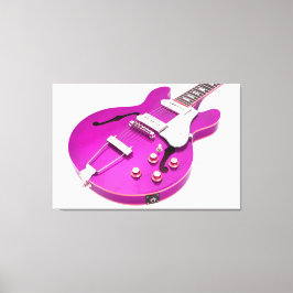 ICONIC LILA ELECTRIC GUITAR 32 x 48 Canvastryck