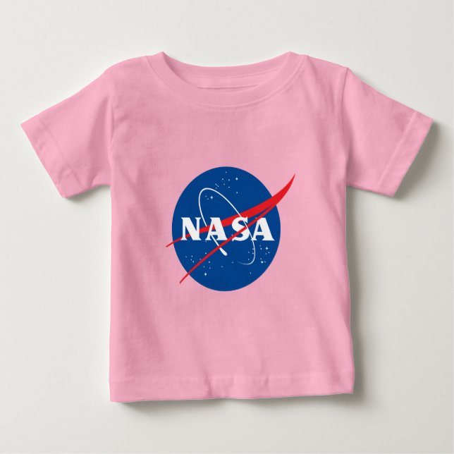 Iconic NASA Baby Celestial Rosa T-Shirt (Framsida)