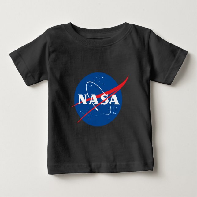 Iconic NASA Baby Eclipse Black T-Shirt (Framsida)