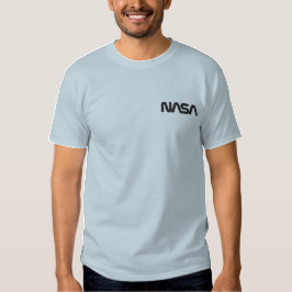 Iconic NASA Circa Blek Earth Blue Broderad T-shirt