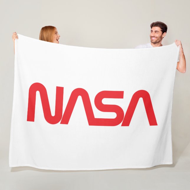 Iconic NASA Circa Fleece Blanket (Rocket White) (På plats)