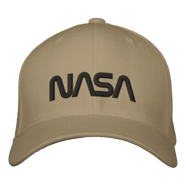 Iconic NASA Circa Jupiter Beige Wool Broderad Keps (Framsida)