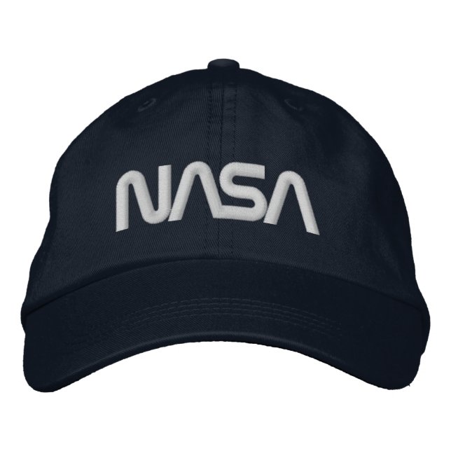 Iconic NASA Circa Night Himmel Blue Cotton Broderad Keps (Framsida)