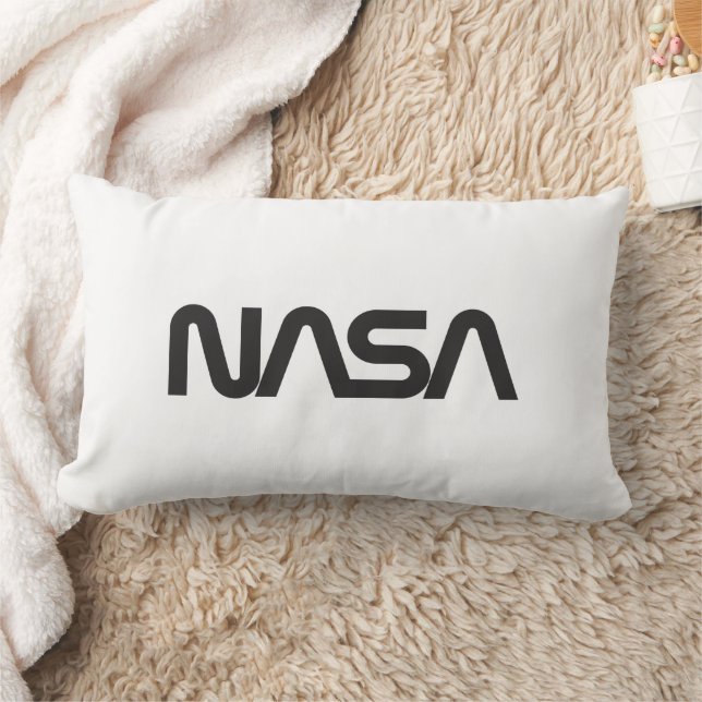 Iconic NASA Circa Rocket White Klass A Cotton Lumbarkudde (Filt)
