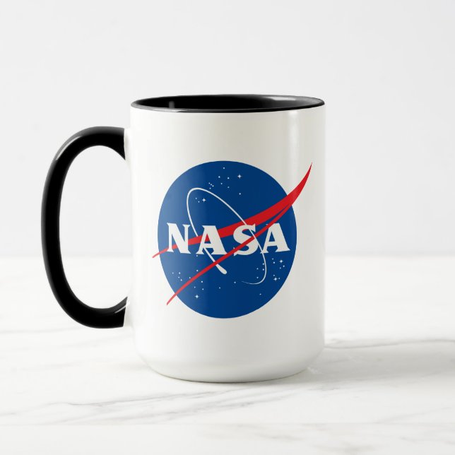 Iconic NASA Eclipse Black/White Ceramic Bistro Mug Mugg (Vänster)