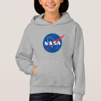 Iconic NASA Girls’ Måne Grått Hoodie (XS-XL)