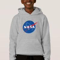 Iconic NASA Kids’ Måne Grått Hoodie (XS-XL)