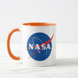 Iconic NASA Launch Orange/White Ceramic Mugg