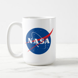 Iconic NASA Rocket White Ceramic Bistro Kaffemugg