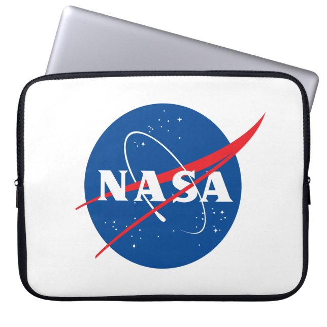Iconic NASA Rocket White Laptop Fodral (Framsidan)