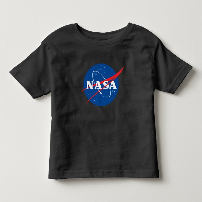 Iconic NASA Småbarn T-Shirt (Eclipse Black) (Framsida)