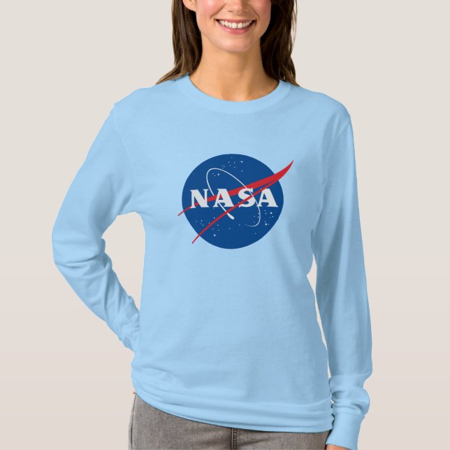 Iconic NASA Women's L/S T-Shirt (Uranus Blue) (Framsida)