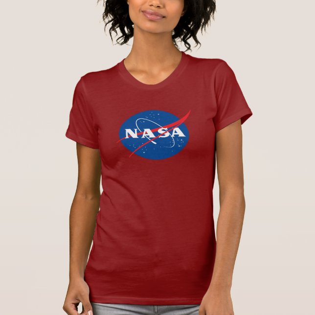 Iconic NASA Women's Slim T-Shirt (Mars Red) (Framsida)