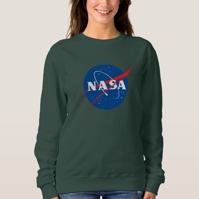 Iconic NASA Women's Sweatshirt (Aurora Grönt) T Shirt (Framsida)
