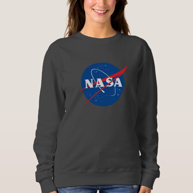 Iconic NASA Women's Sweatshirt (Meteorite Grått) T Shirt (Framsida)