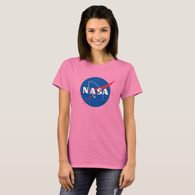 Iconic NASA Women's T-Shirt (kelestial Rosa) (Hel framsida)