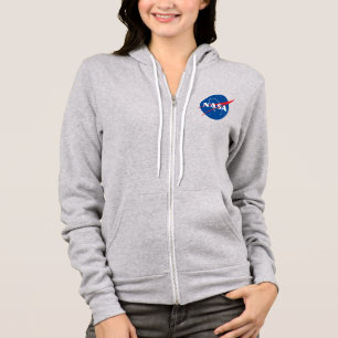 Iconic NASA Women's Zip Up Hoodie (Grått från kvic T Shirt