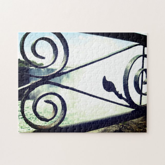 Iconic Niagara Falls Ironwork Pussel (Horisontell)