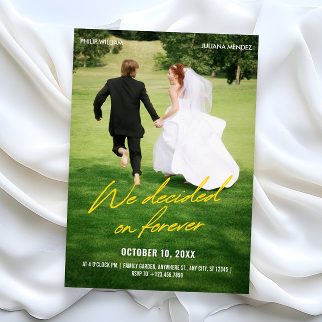 Iconic photo wedding inbjudningar (Skapare uppladdad)