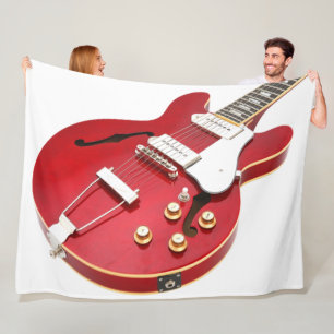 ICONIC RED ELECTRIC GUITAR FLEECEFILT