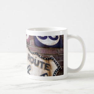 Iconic rutt 66 för vintage kaffemugg
