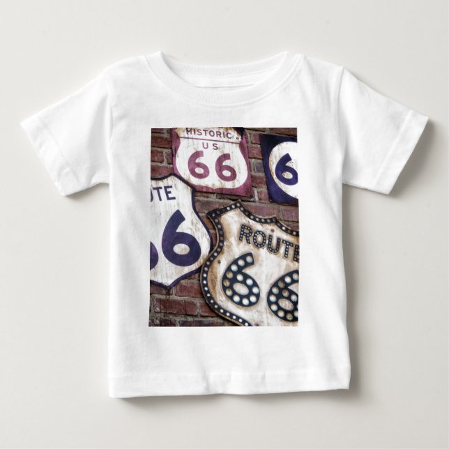 Iconic rutt 66 för vintage tee (Framsida)