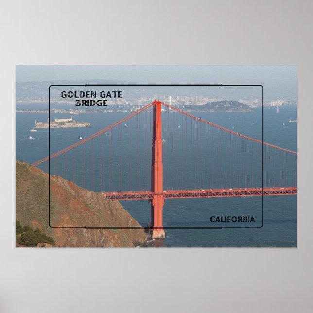 Iconic San Francisco Wall Art Poster (Framsidan)