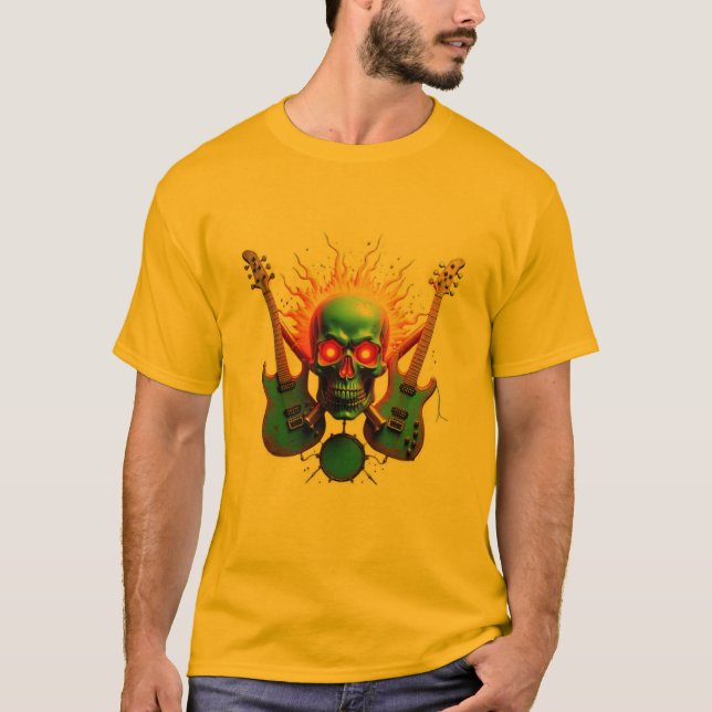 Iconic Sten Vibes: Skull och korsben T Shirt (Framsida)