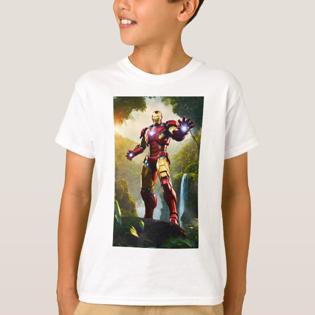 Iconic stil Tony Stark Best Quality T Shirt (Framsida)