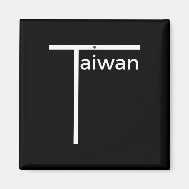 Iconic Taiwan Badminton Team Inspired Funny Flagga Magnet (Framsidan)