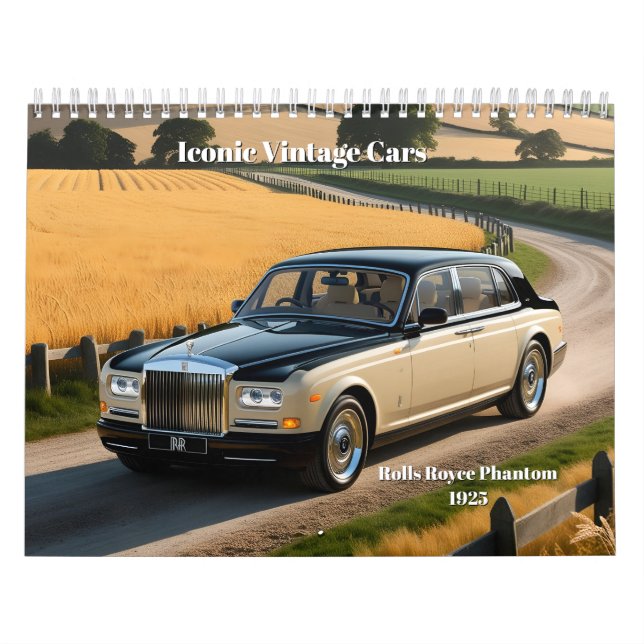 Iconic Vintage bilar Kalender (Omslag)
