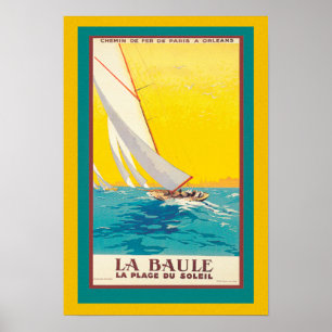 Iconic Vintage resor poster La Baule