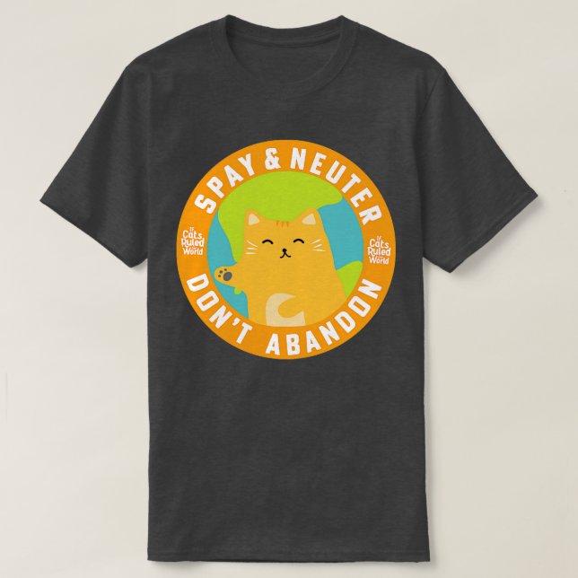 ICRTW Spay Neuter-teatern T Shirt (Design framsida)