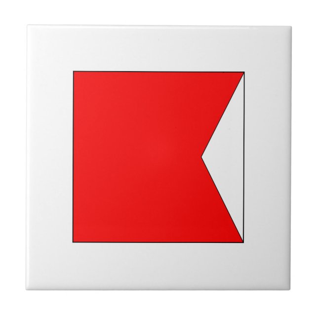 Ics-flagga B Kakelplatta (Framsidan)