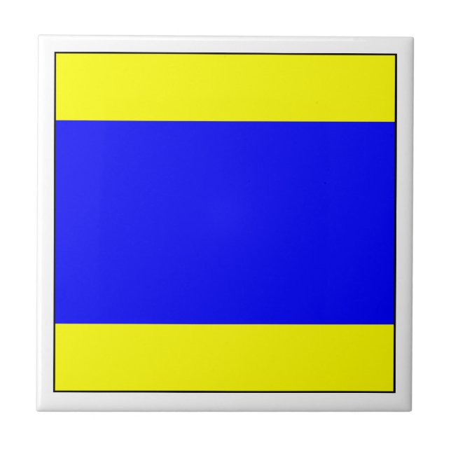 ICS-Flagga D Kakelplatta (Framsidan)