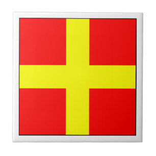 Ics-flagga R Kakelplatta