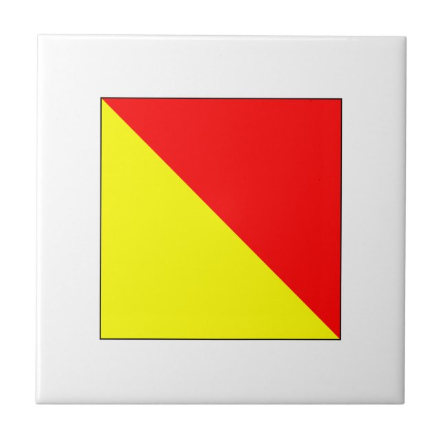 Ics-flagganolla Kakelplatta (Framsidan)