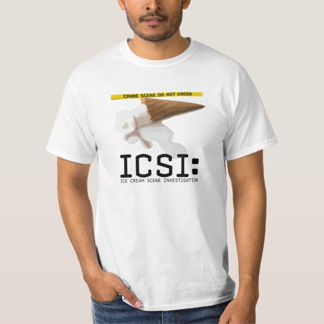 ICSI: Rolig utslagsplats för glassplatsutredning T-shirt (Framsida)