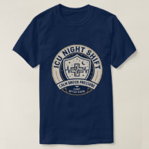 ICU Nattarbetande Sjuksköterska Märke T-Shirt | In