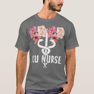 ICU Nurse Caduceus Intensive Care Unit ICU Nursing T Shirt
