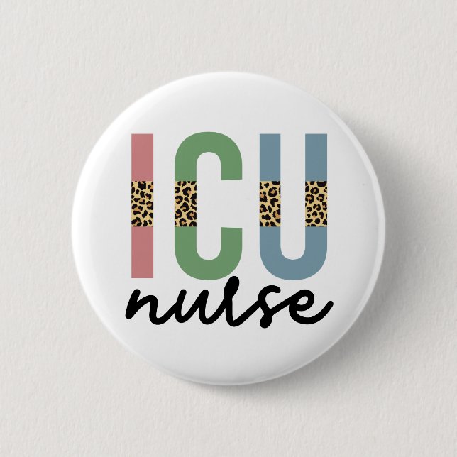 ICU Nurse Cheetah RN Sjuksköterskeavskrivning Knapp (Framsida)