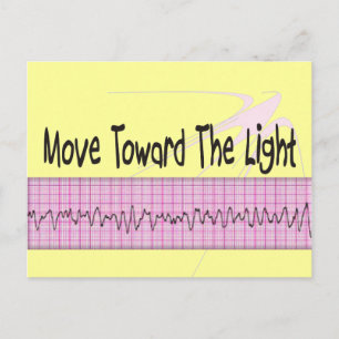 ICU Nurse Gift—Superskoj V-Fib EKG Strip Design Vykort