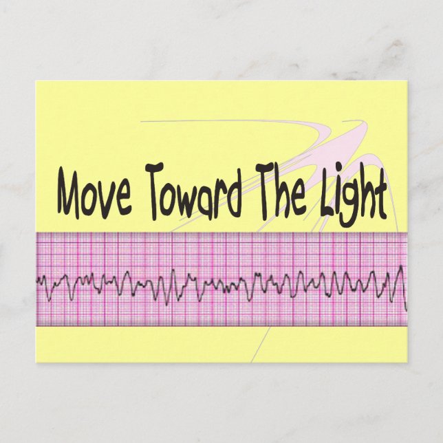 ICU Nurse Gift—Superskoj V-Fib EKG Strip Design Vykort (Framsida)