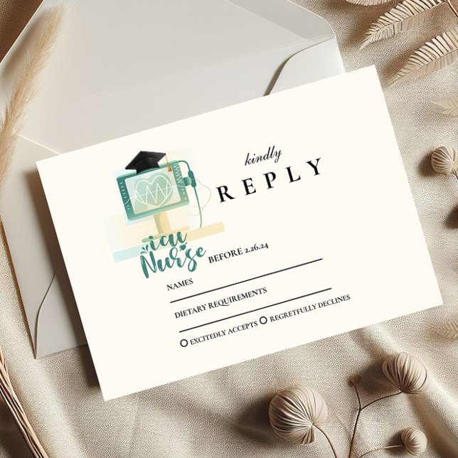 ICU Nurse Graduation Party OSA Kort (Skapare uppladdad)