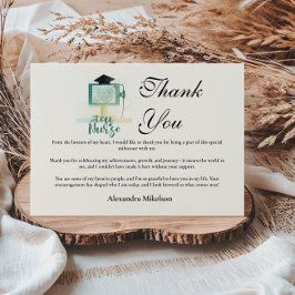 ICU Nurse Graduation Party Tack Kort