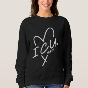 ICU Nurse Heartslag Kärlek Perfekt Gifts Healthcar T Shirt